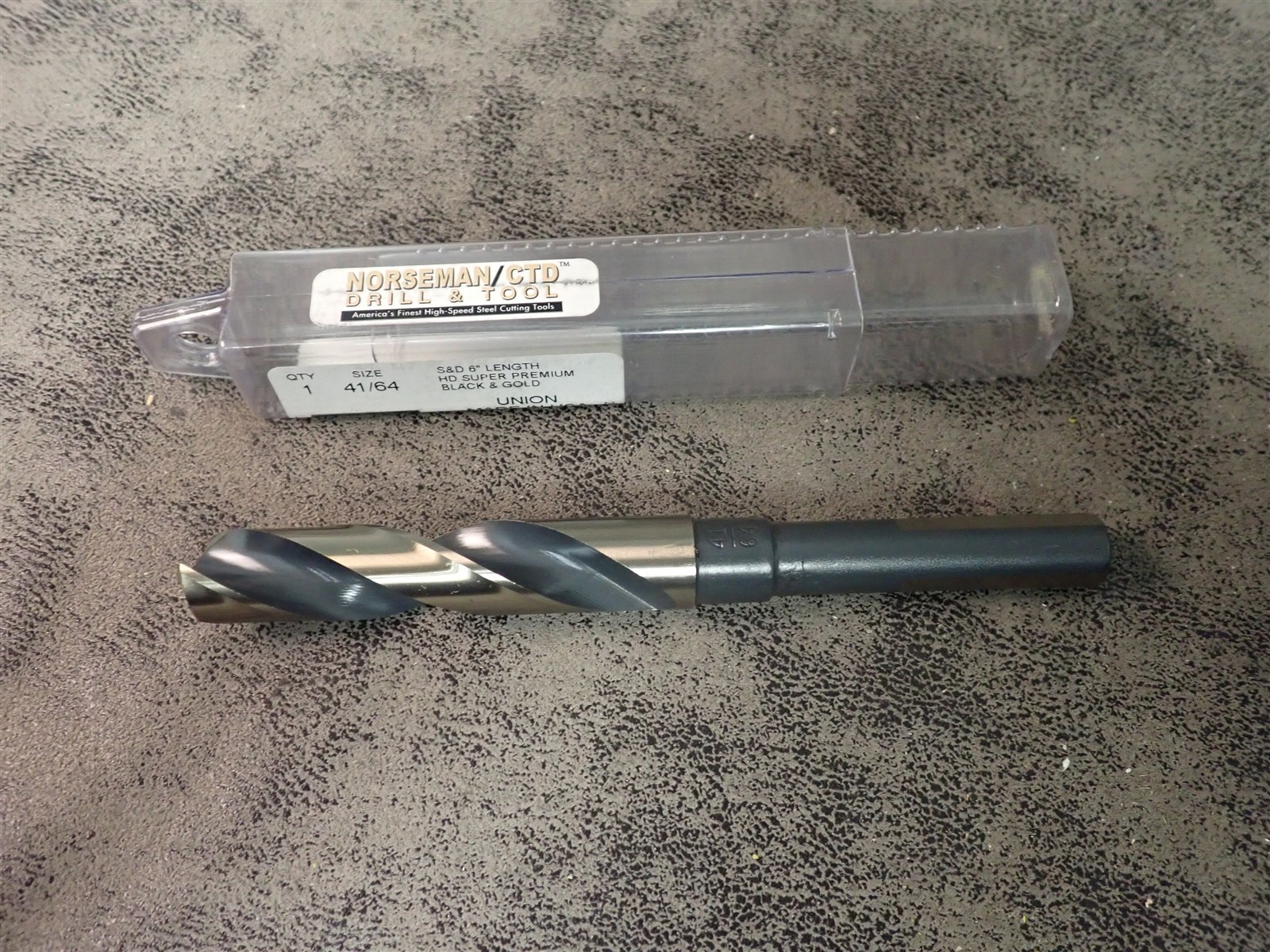 NEW Norseman 29630 41/64" Black & Gold, Silver & Deming Drill (BN384)