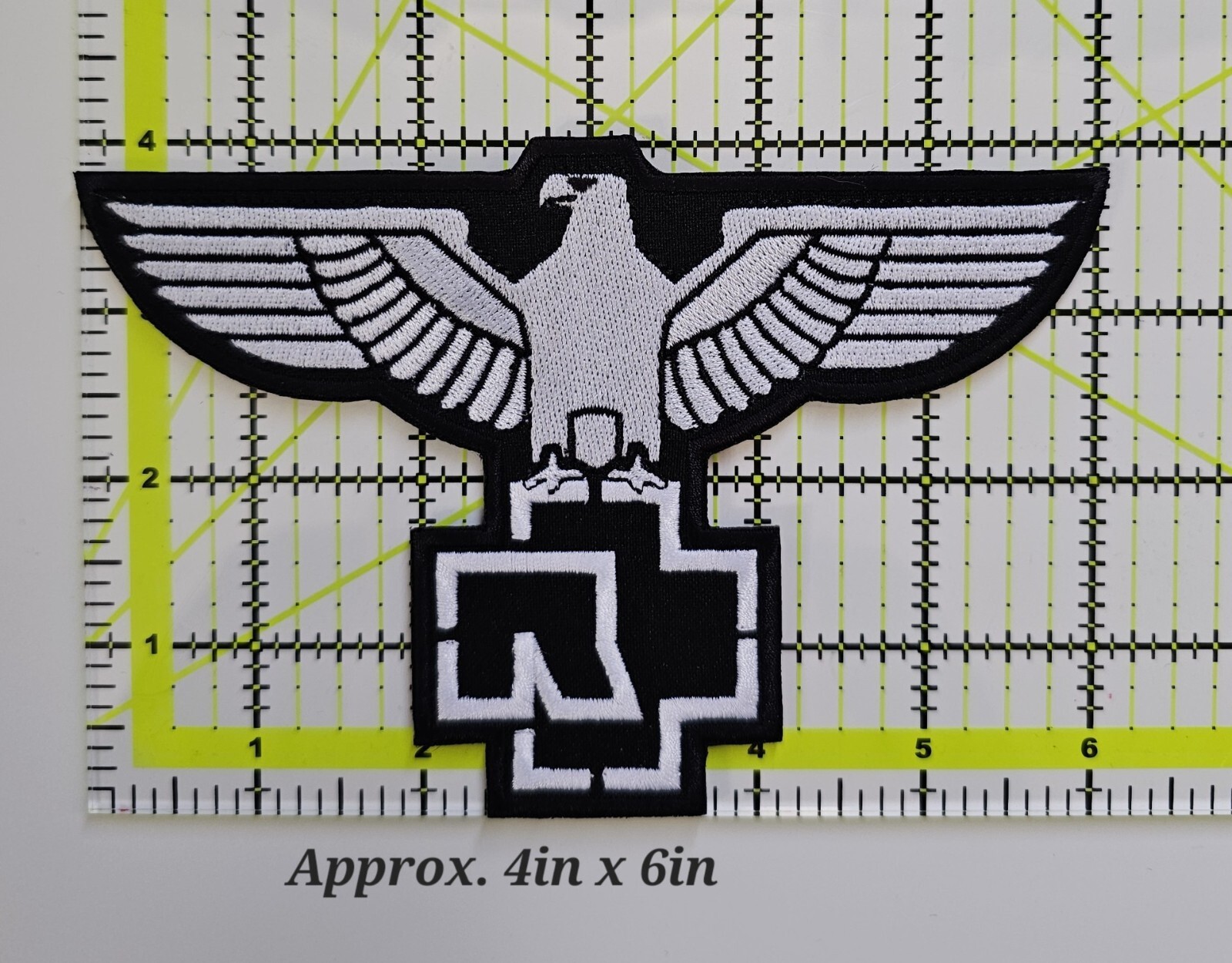 Rammstein hard rock patch, Rammstein embroidery patch, iron/sew on patch,