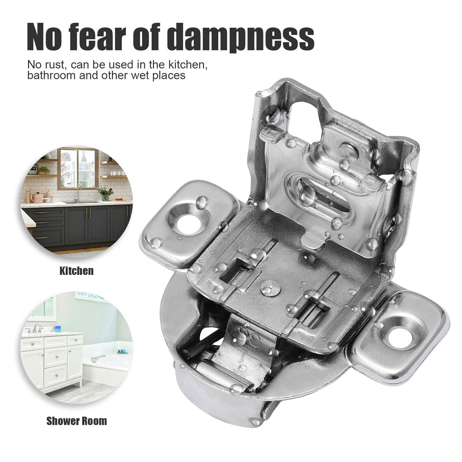 50Pack 1/2" Overlay Soft Close Face Frame 105° Compact Cabinet Hinge Handware US