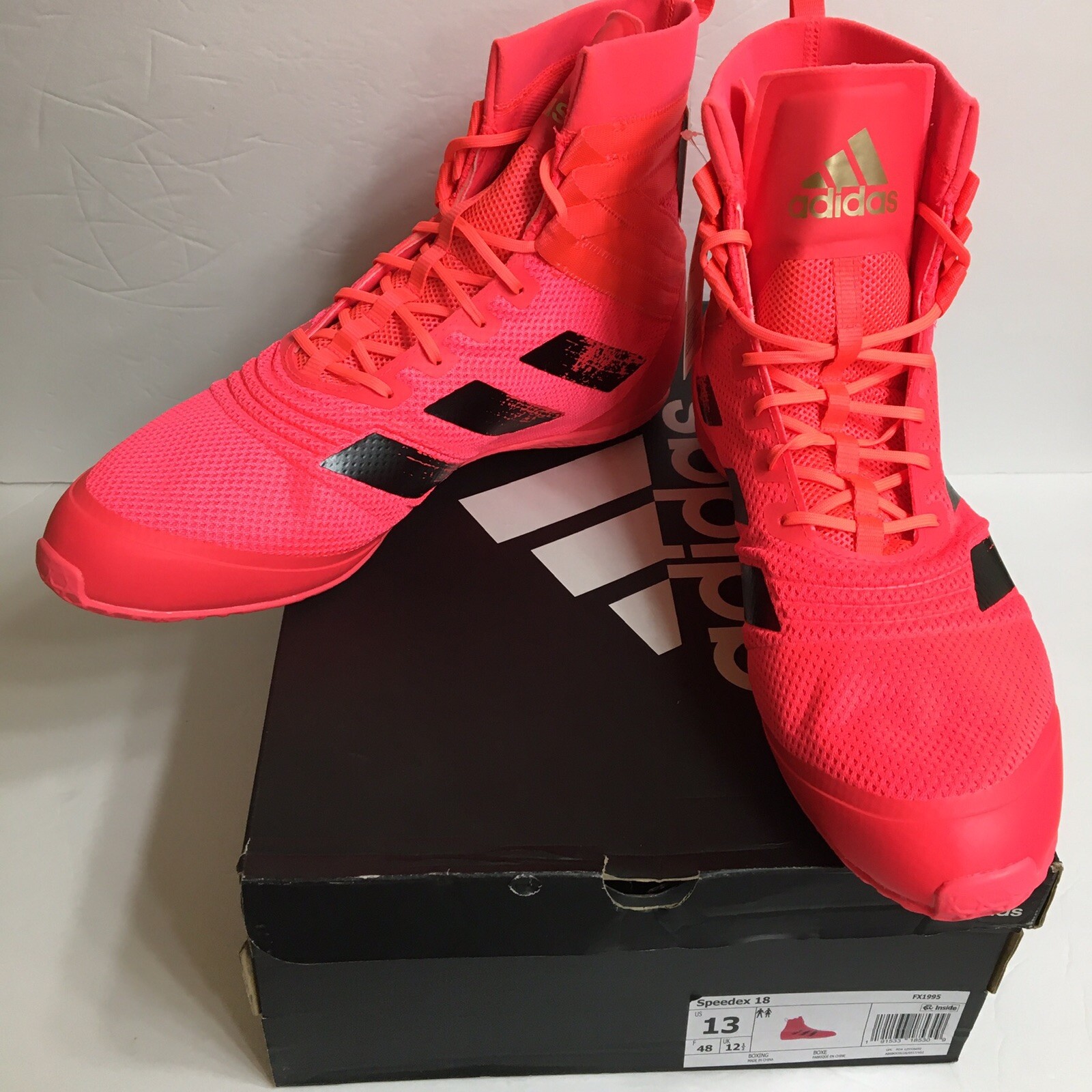 Adidas Speedex 18 Boxing Shoes Size 13 Signal Pink FX1995