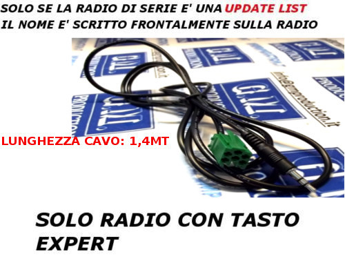 Aux Cable MP3 iPod Renault With Update List Twingo Clio Mode Megane Scenic 1.4M