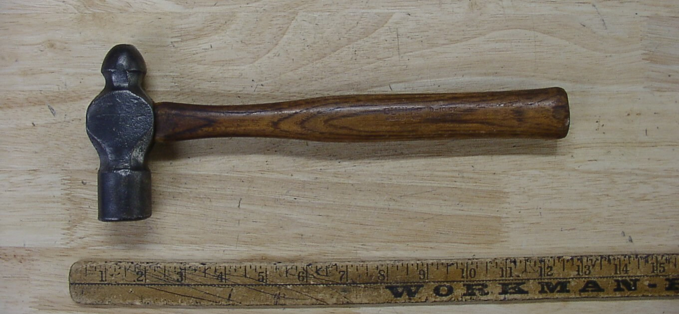 Vntg True Temper Vulcan Ball Peen Hammer,1lb.7.6 oz,4-3/8"Head,Blacksmith,VGC
