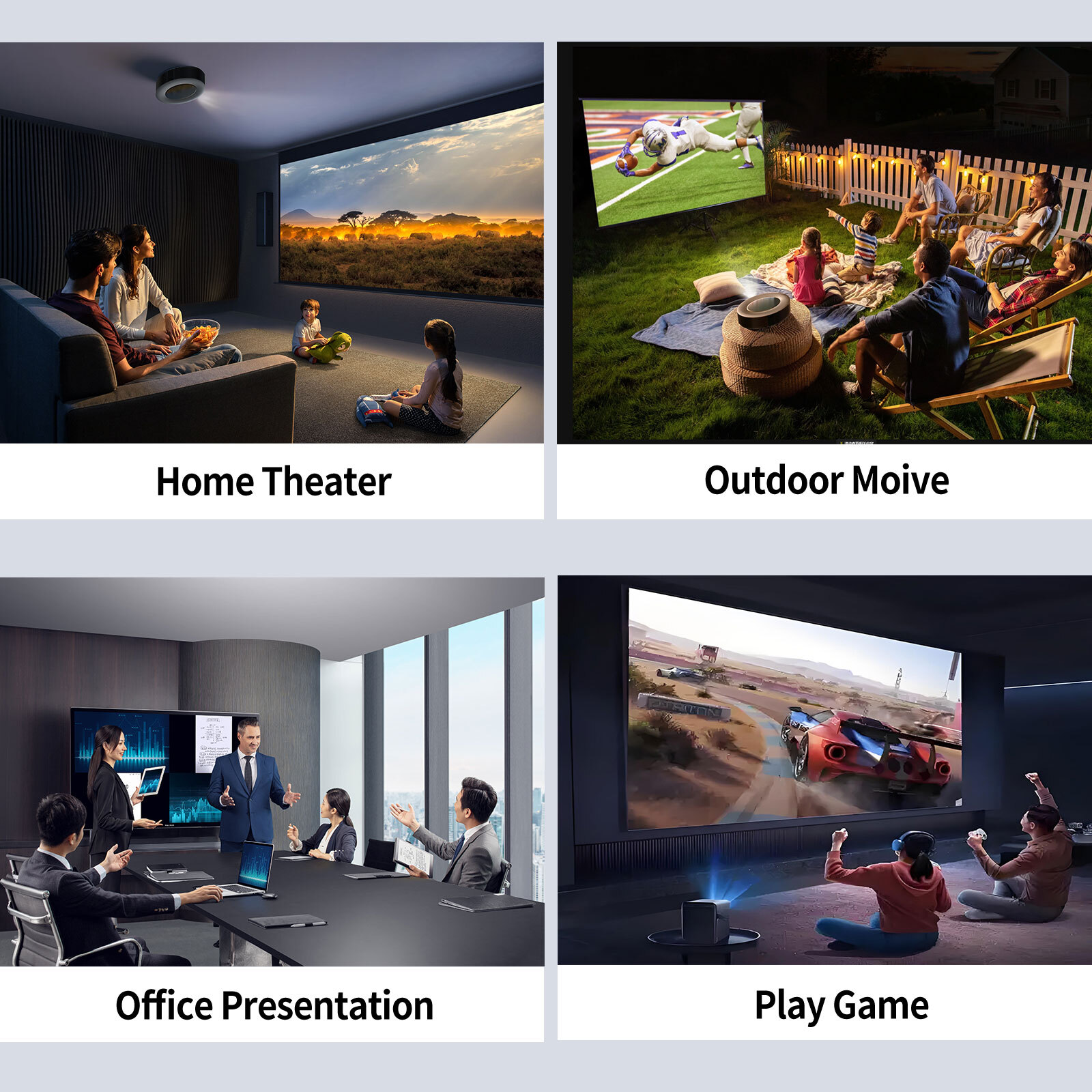 Voice Remote Control For PUTRIMS K12 4K Smart Projector