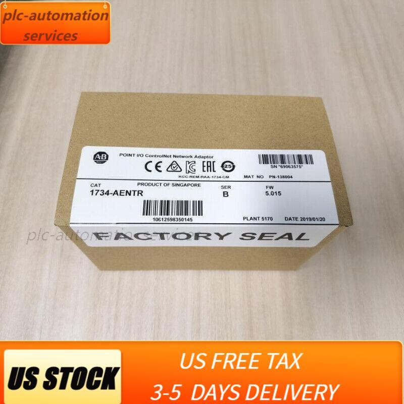 New AB 1734-AENTR  Point I/O Dual Port Adaptor Module 1734AENTR US Free Tax