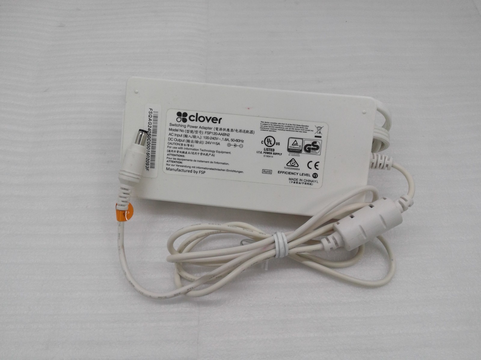 Genuine Clover Station AC Adapter 24V 5A Power Supply  FSP120-AABN3 FSP120-AABN2