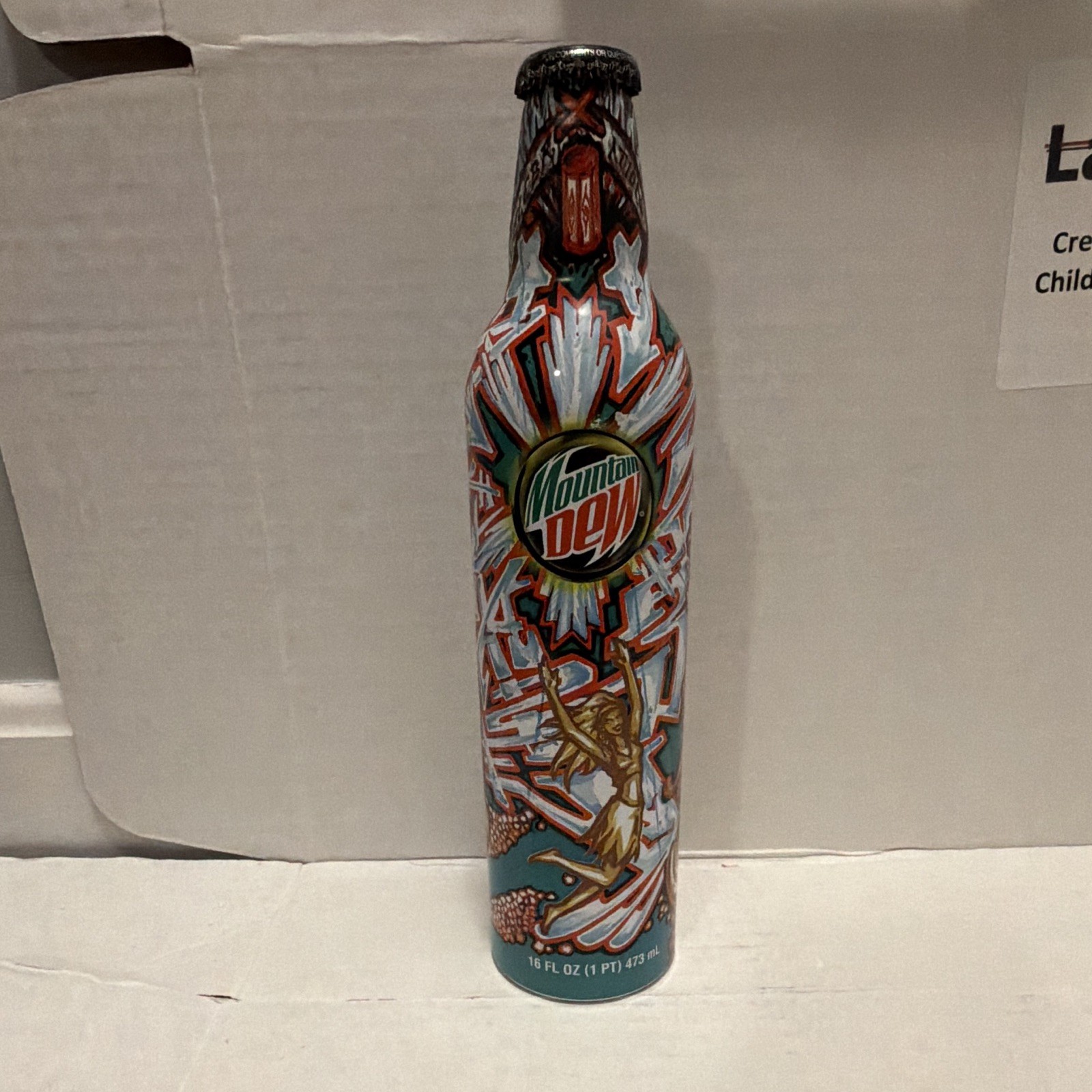 Mountain Dew Green Label Art Collectable Bottle | NO DAMAGE/ UNOPENED