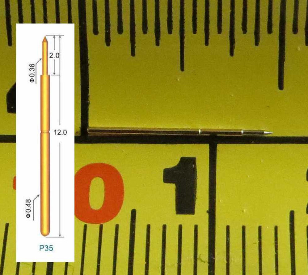 10p P35B pogo pin spear tip for pingf123 MSOP8 / TSSOP8 adapter