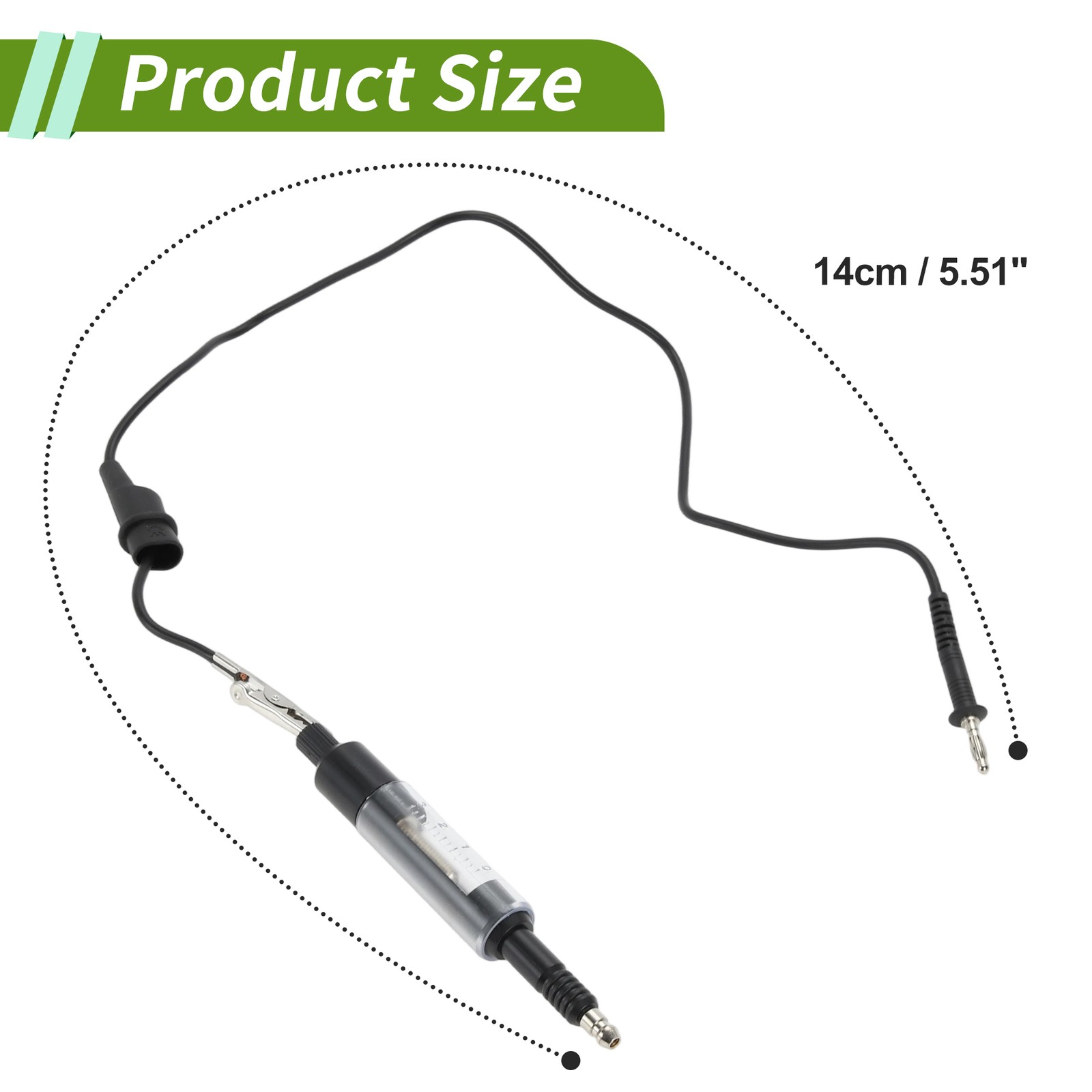 1Pc Black Plastic and Metal Ignition Tester for Car