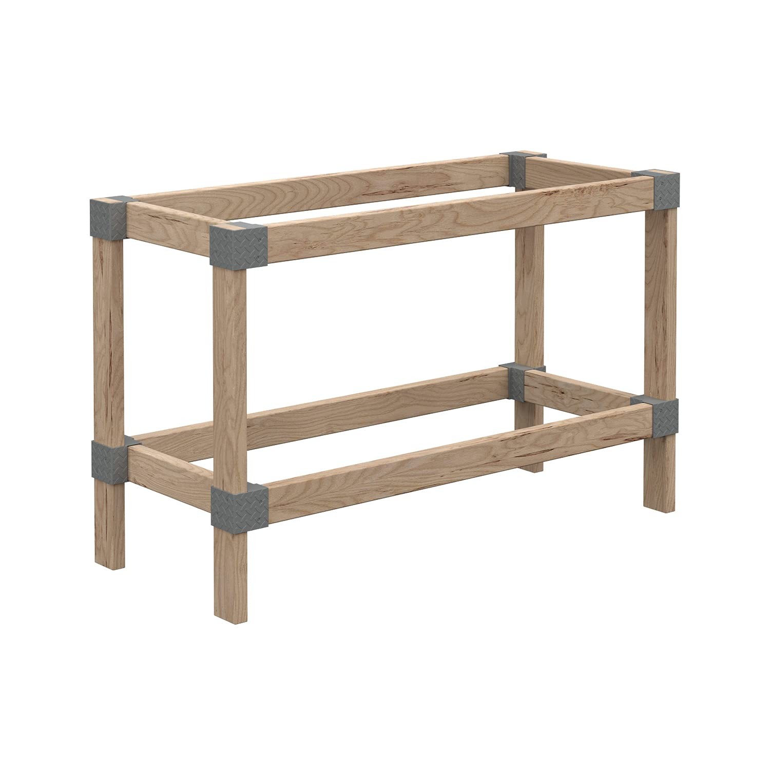 KNAPE & VOGT HEAVYWEIGHT 2' X 4' WORKBENCH KIT HEAVY-DUTY PLASTIC - GRAY