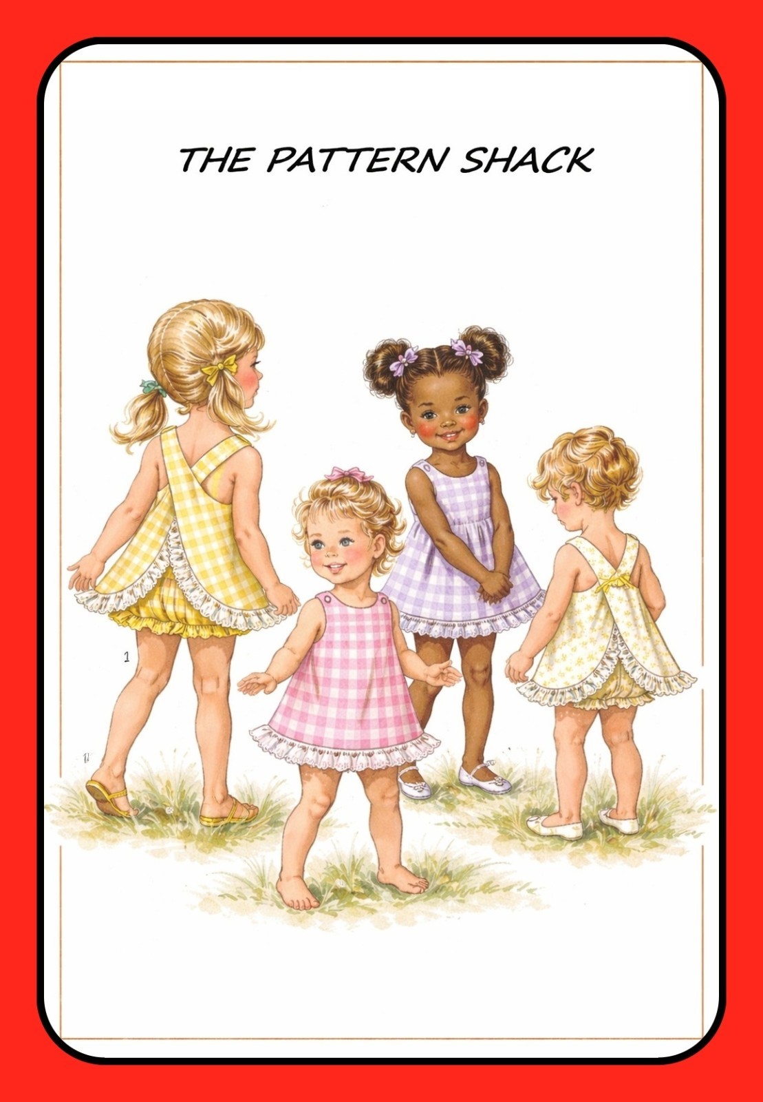 Girls Sleeveless TOP and BLOOMERS Sewing Pattern 8165 Child Toddler Vtg 1969