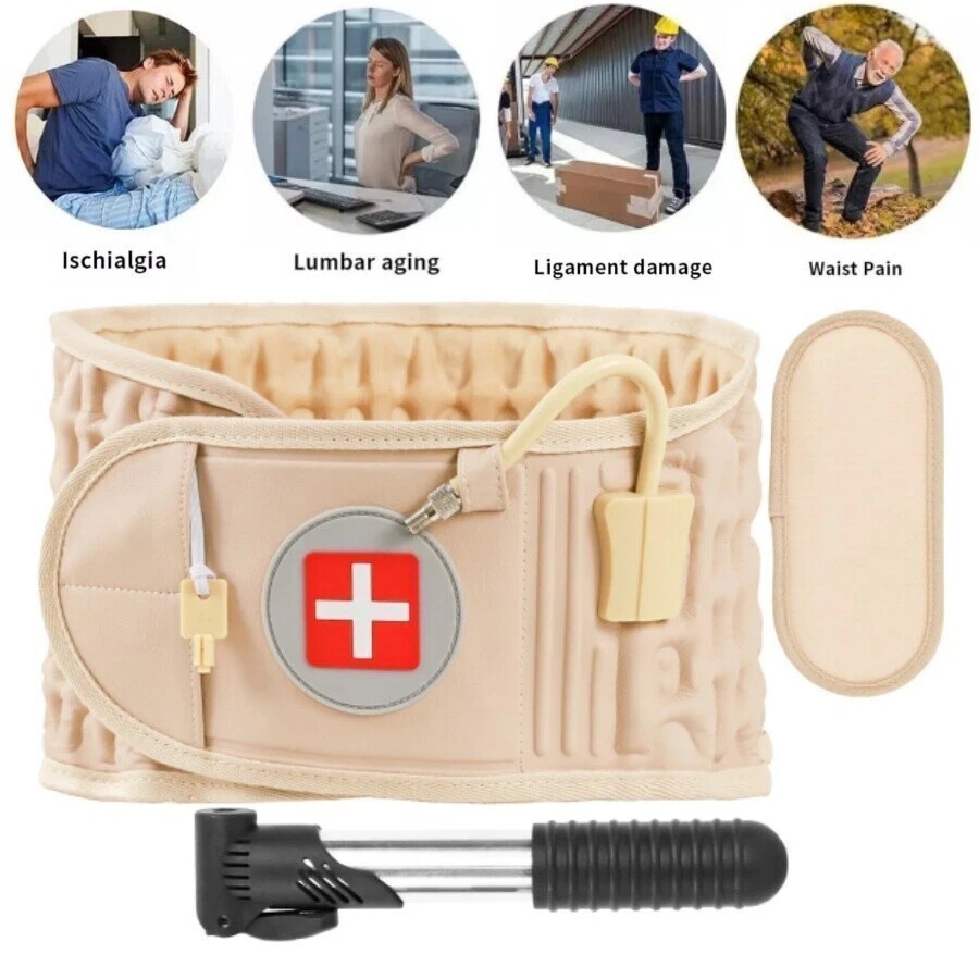 Decompression Belt Back Brace Lumbar Spinal Support / Extender Belt Air Traction