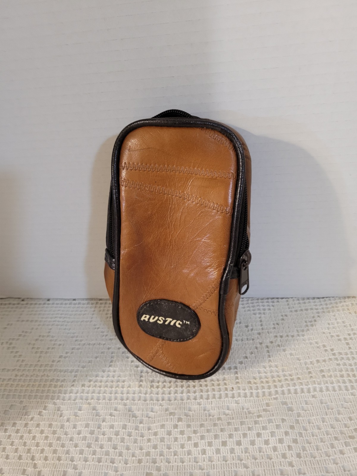 Vintage Brown Leather RUSTIC Brand Camera Soft Carrying Case 7.5"