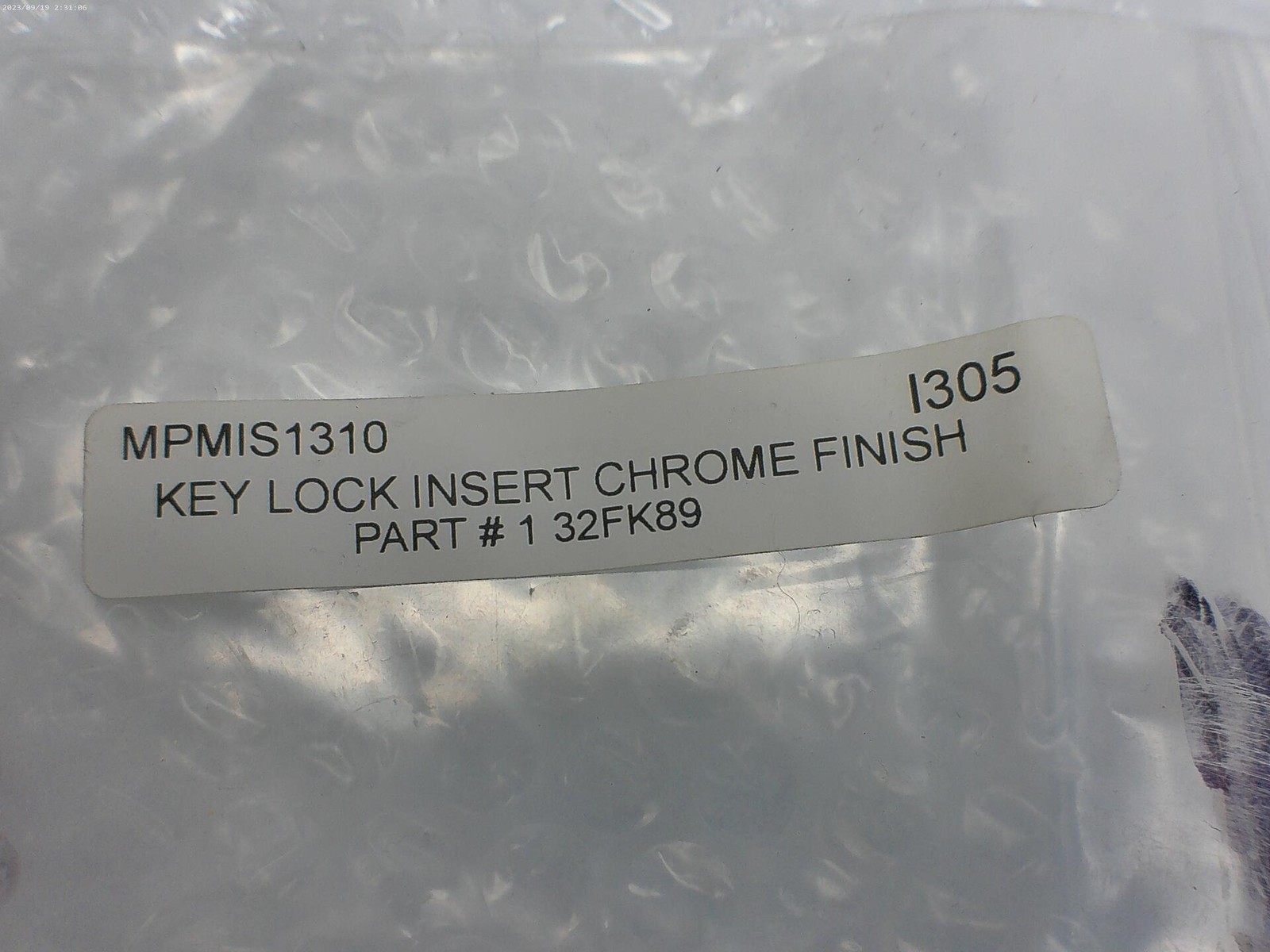 HOFFMAN 132FK89 KEY LOCK INSERT NSNP