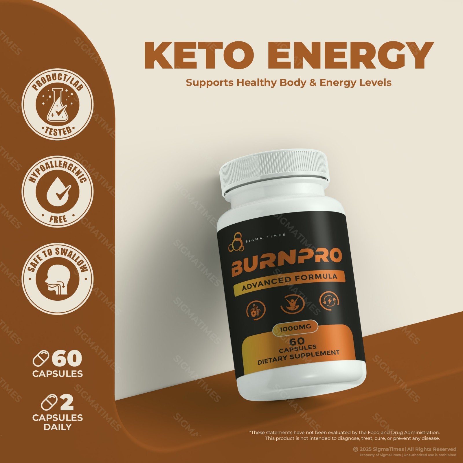 Burn Pro Capsules, BurnPro Advanced Fat Burner for Natural Weight Loss - 2 Pack