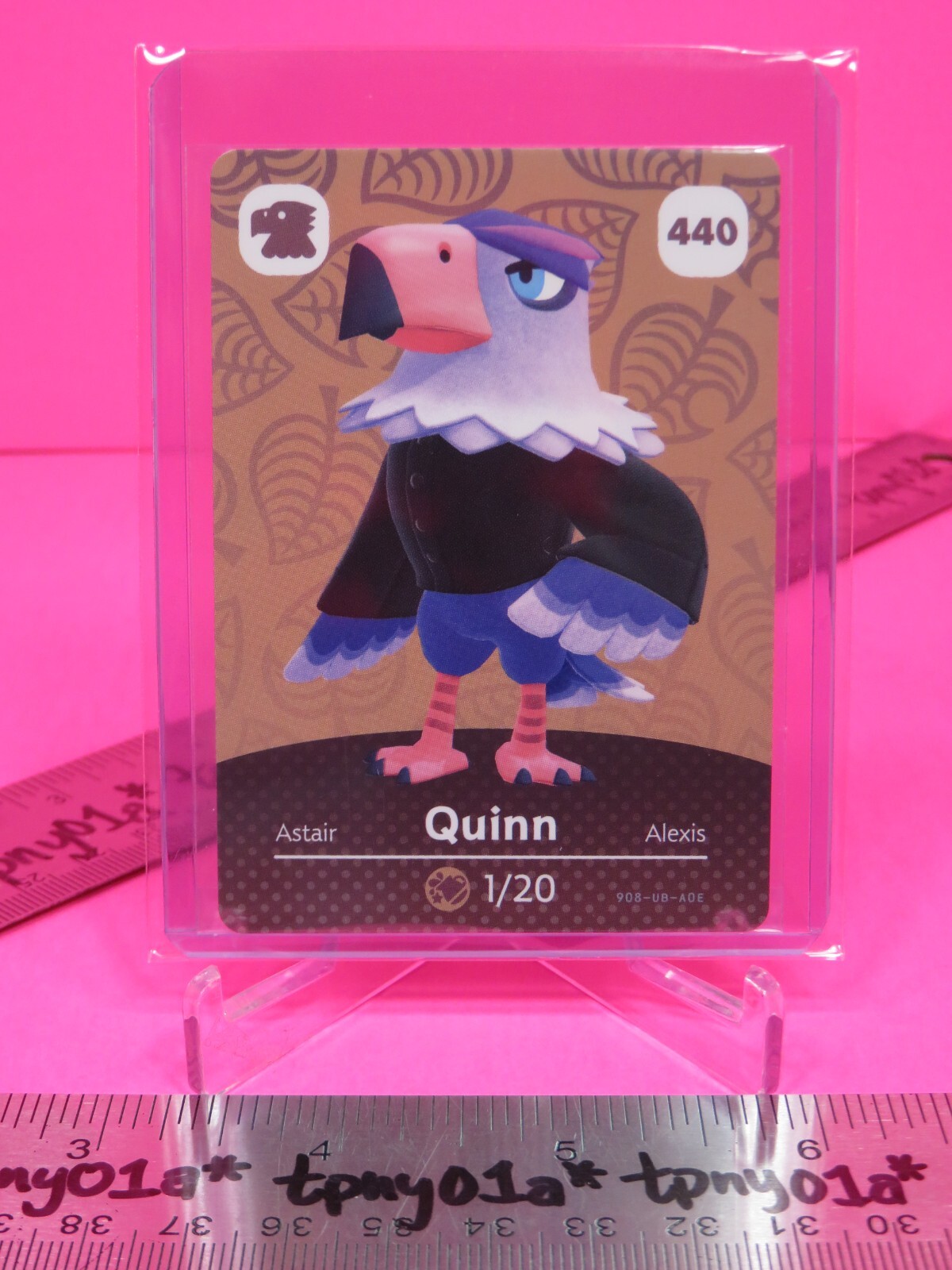 QUINN #440 AUTHENTIC US PACK FRESH Animal Crossing Series 5 Amiibo Card 📦BOXWT