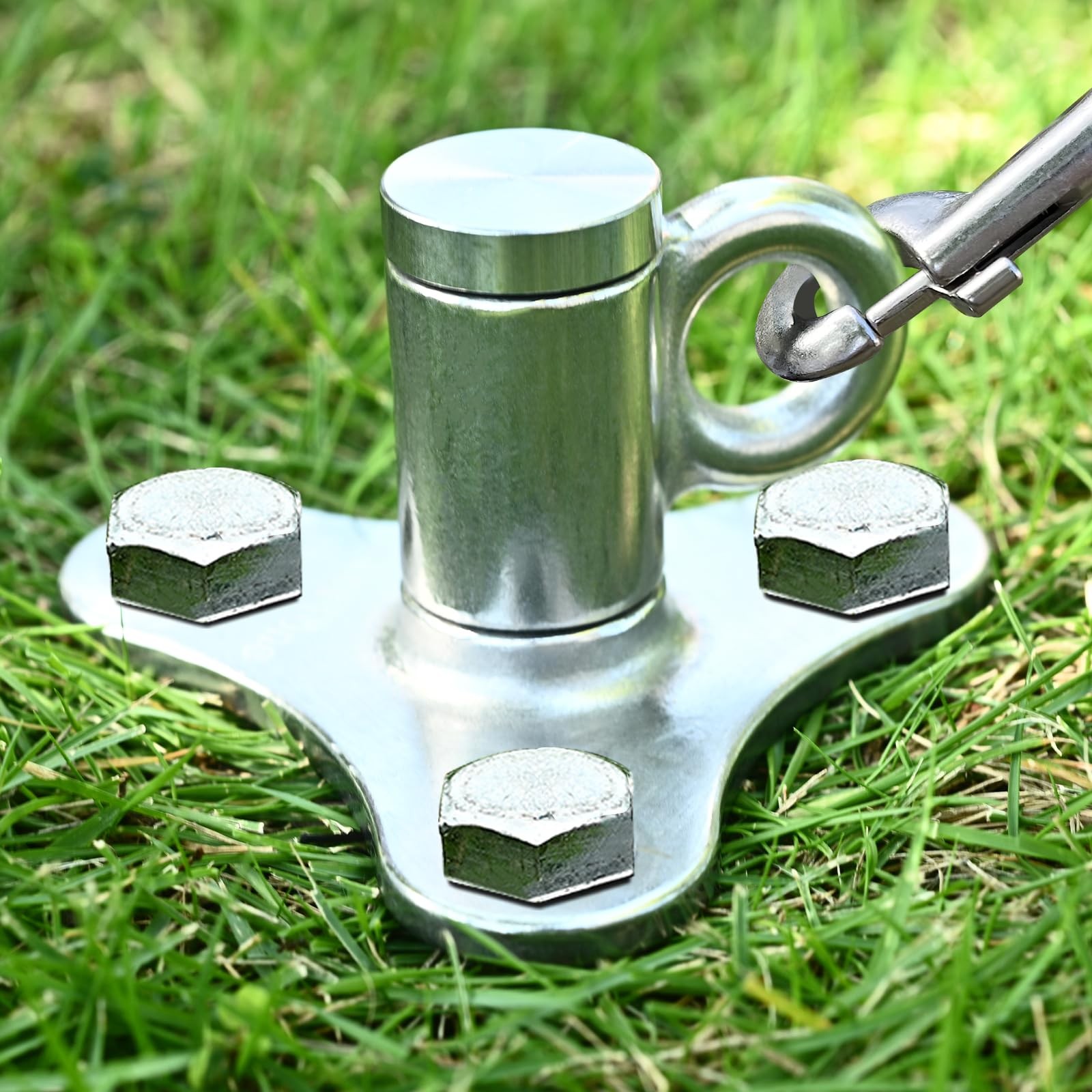 Dog Tie Out Stake, 360° Swivel Dog Stake-No Tangle,304 Stainless Steel Outdoo...