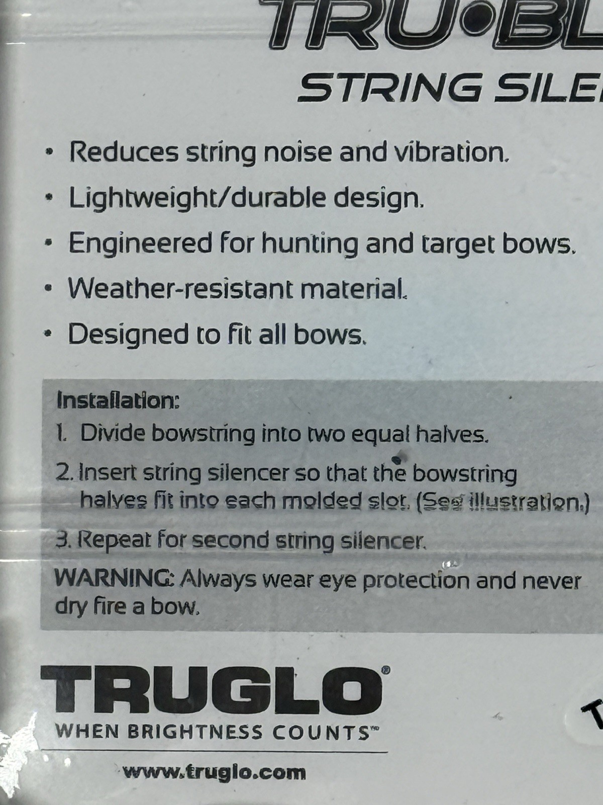Truglo Tru-Block String Silencers All Bow Black TH05