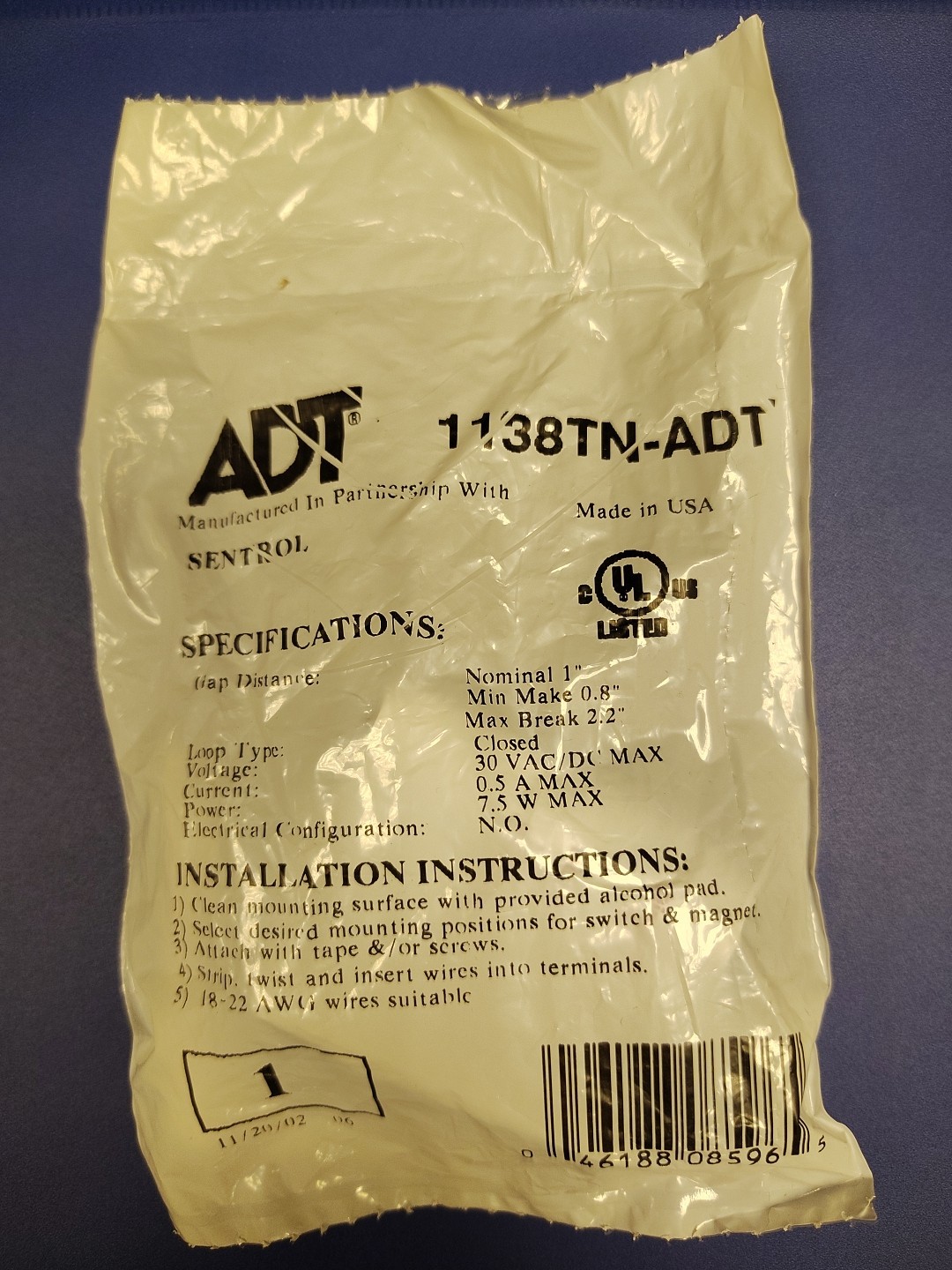 ADT 1138TN-ADT Surface Mount Terminal Contacts FNOB FREE SHIPPING