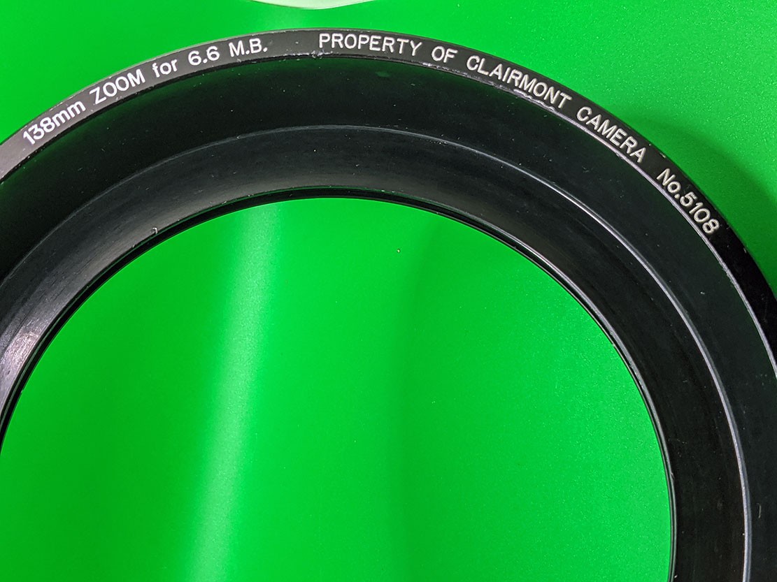 ARRI For Matte Box 6.6, 138mm Filter Ring (161mm Diameter)