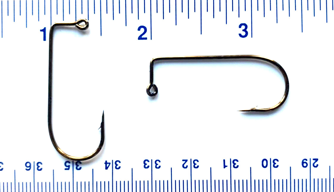 100 Matzuo 117020 Bronze Aberdeen 90 Degree Jig Fish Hooks size 2/0