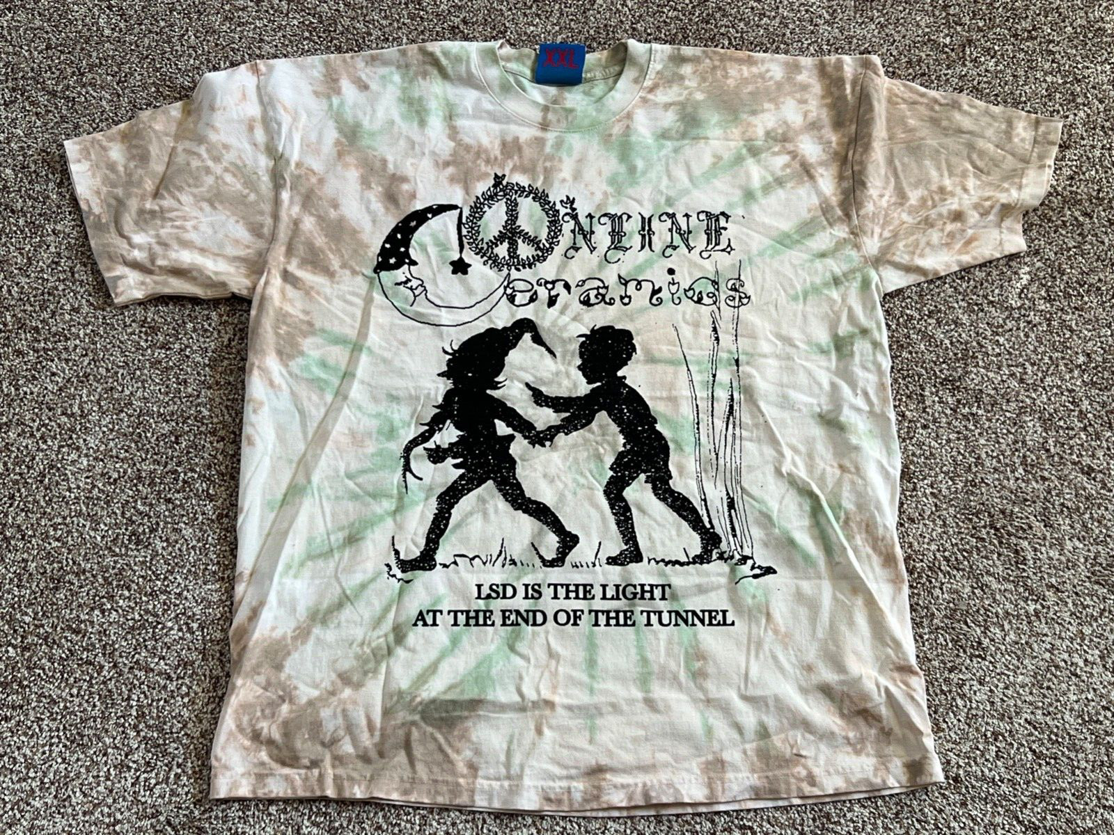 LSD Is the Light at the End of the Tunnel Original Online Ceramics Shirt XXL New