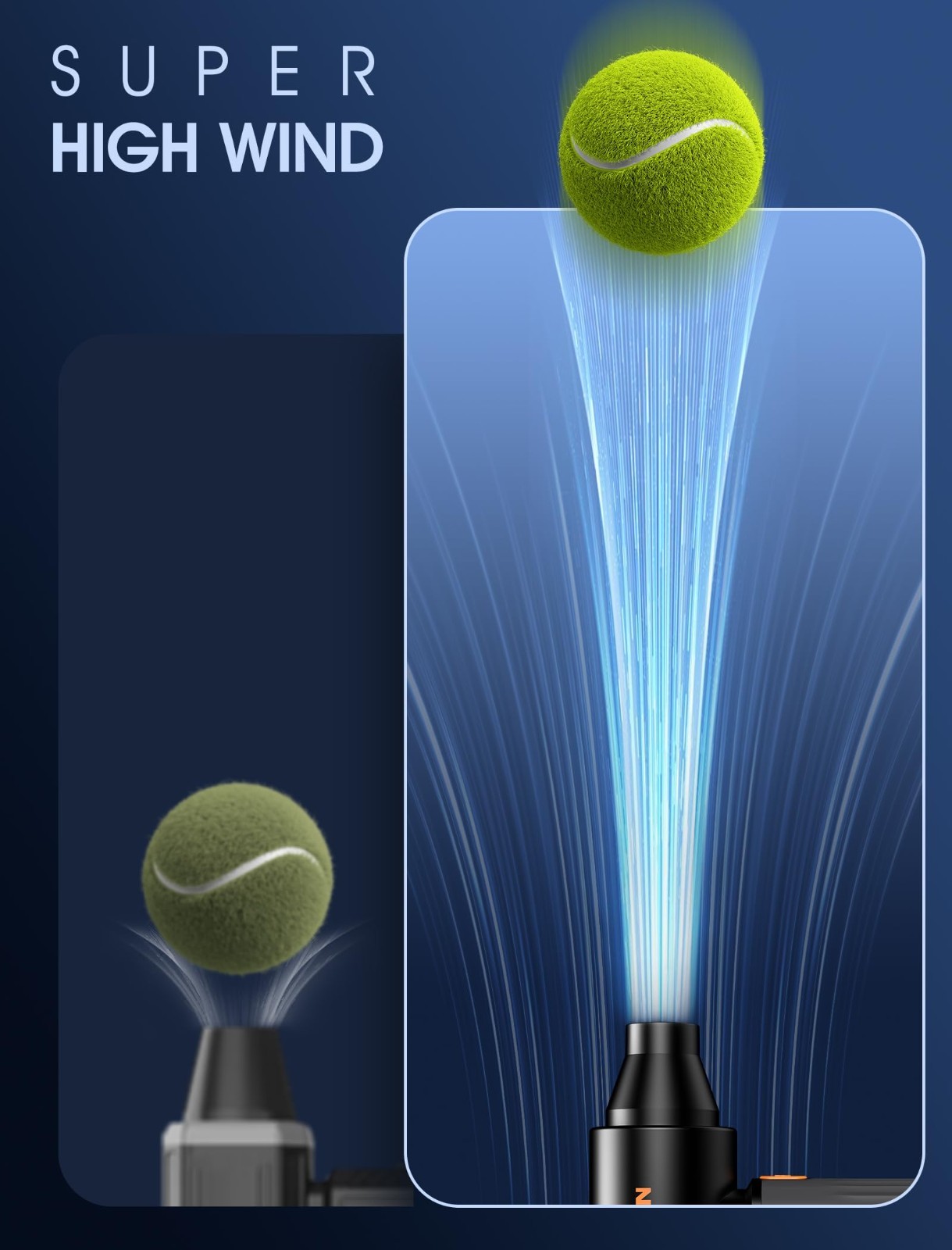High-Speed Compressed Air Duster, 3-Speed Adjustable, 5 Nozzles, Type-C Fast Cha