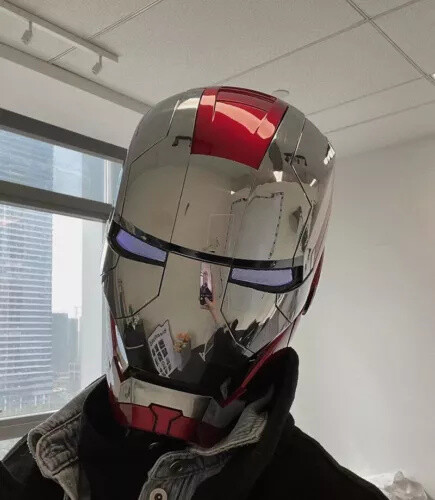 AUTOKING Iron Man MK5 1:1 Helmet Wearable Voice-control Mask Cosplay Golden Ver.
