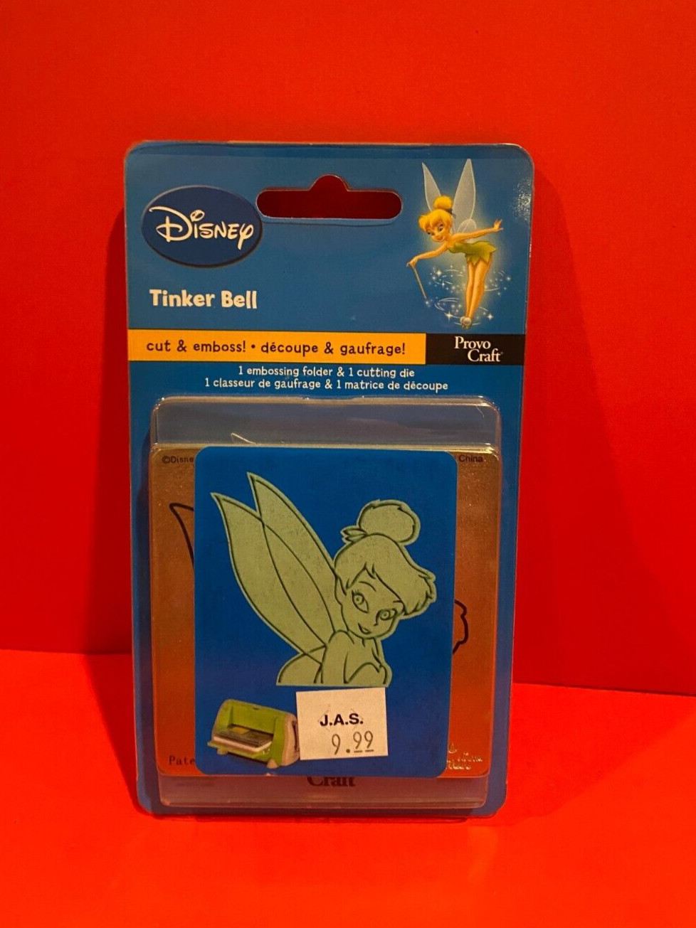 Provo Craft Cuttlebug Disney Cutting Die & Embossing Folder Tinker Bell