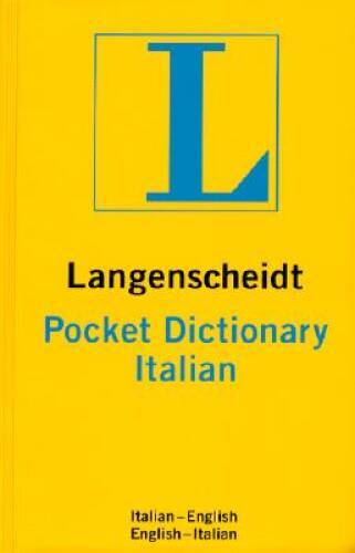 Langenscheidt's Pocket Dictionary Italian - Paperback - GOOD