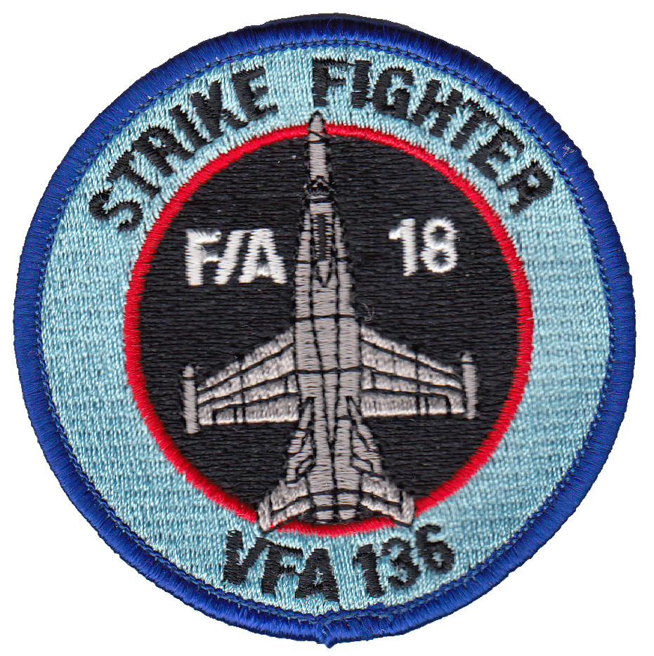 VFA-136 KNIGHTHAWKS STRIKE FIGHTER SHOULDER PATCH