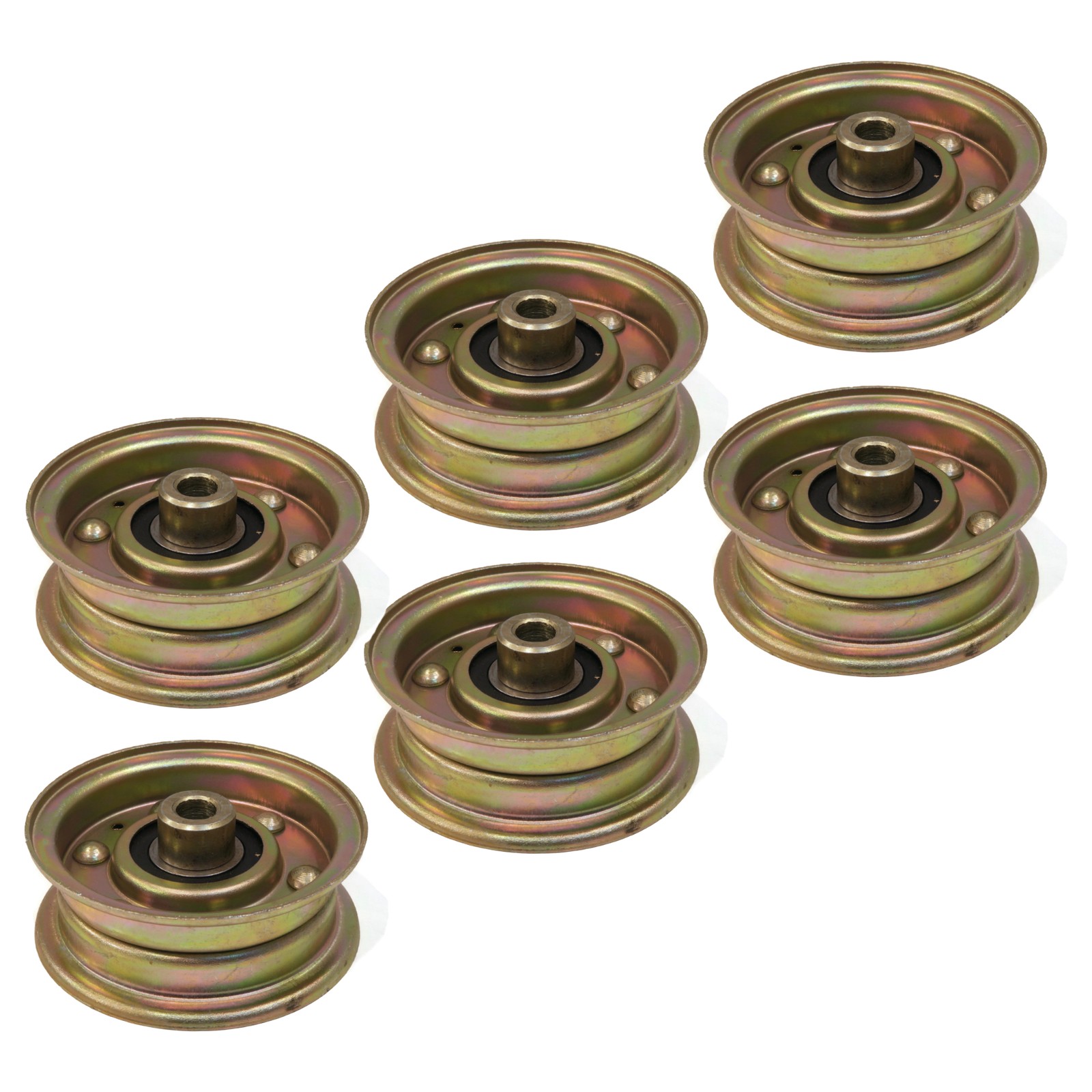 (Pack of 6) Flat Idler Pulleys for Toro 62-4540, 624540, 62-4540-03, 62454003