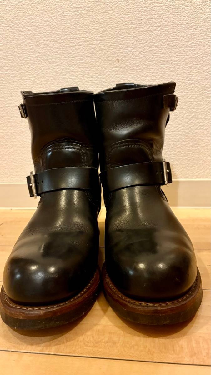 RedWIng Boots D2976 Leather Black Short Engineer Boots Size 8.5D
