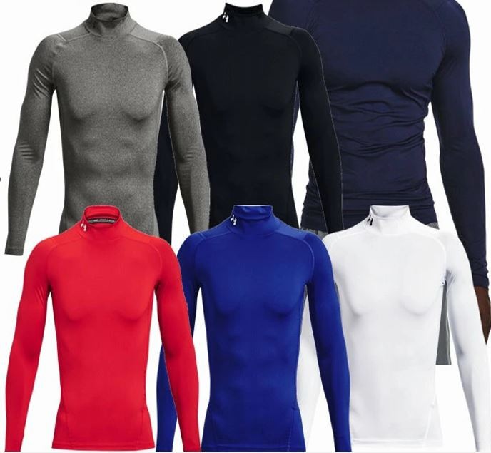 Under Armour Men's UA Compression Long Sleeve Heat Gear Comp Mock Turtleneck