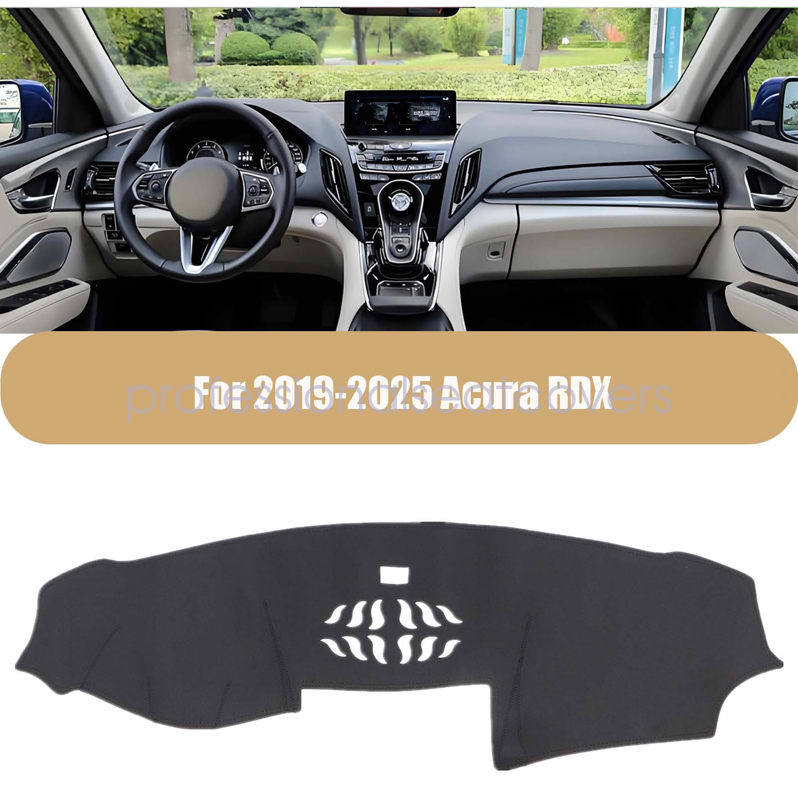 Dashboard Dash Mat DashMat Sun Cover Pad For 2019-2025 Acura RDX Black 1PCS