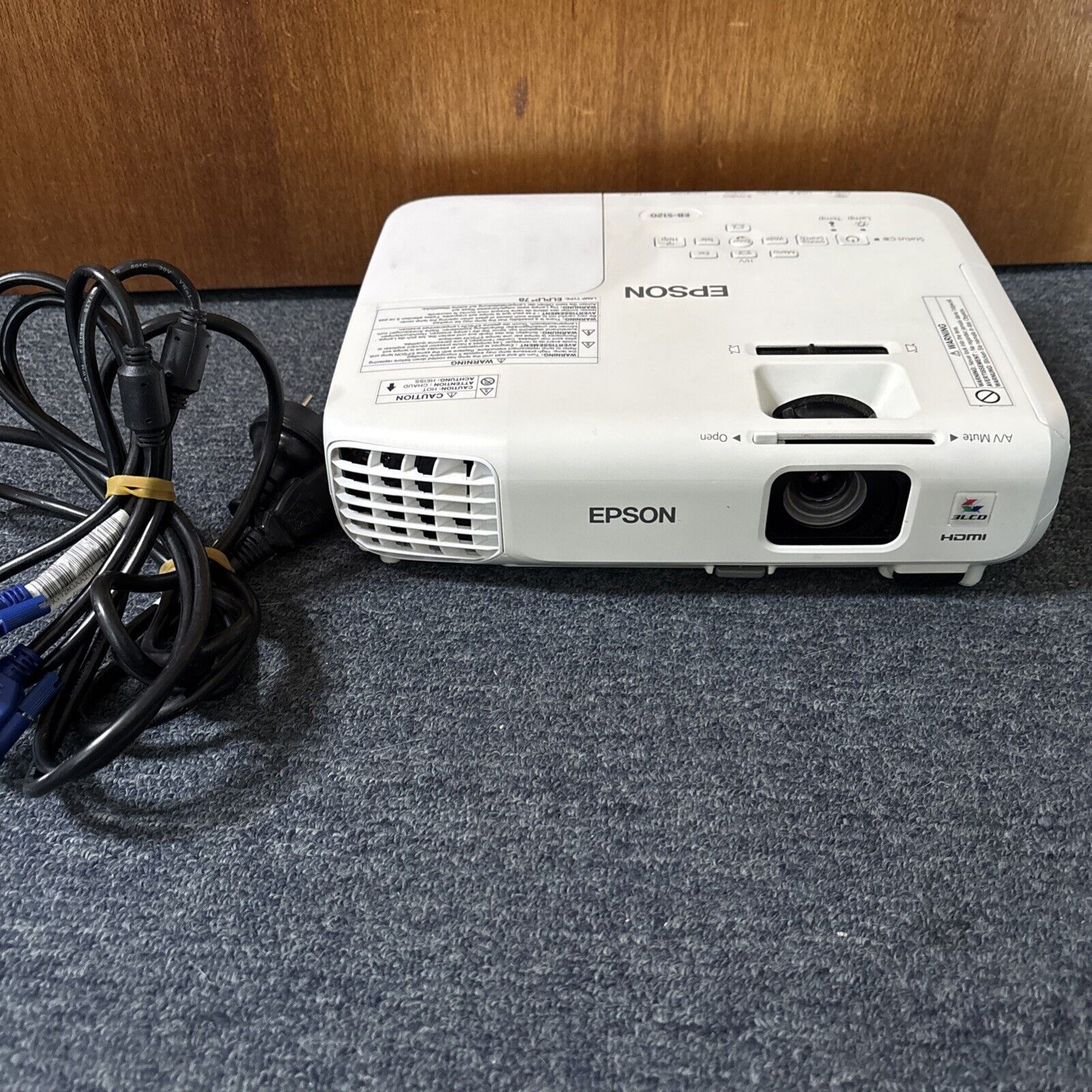 Epson EB-S120 LCD Projector HDMI VGA S-Video