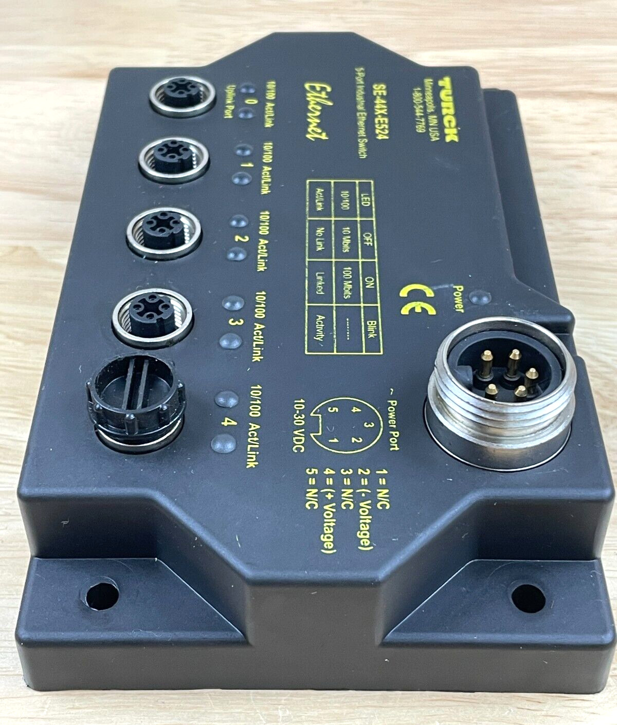 Turck SE-44X-E524 5-Port Industrial Ethernet Switch