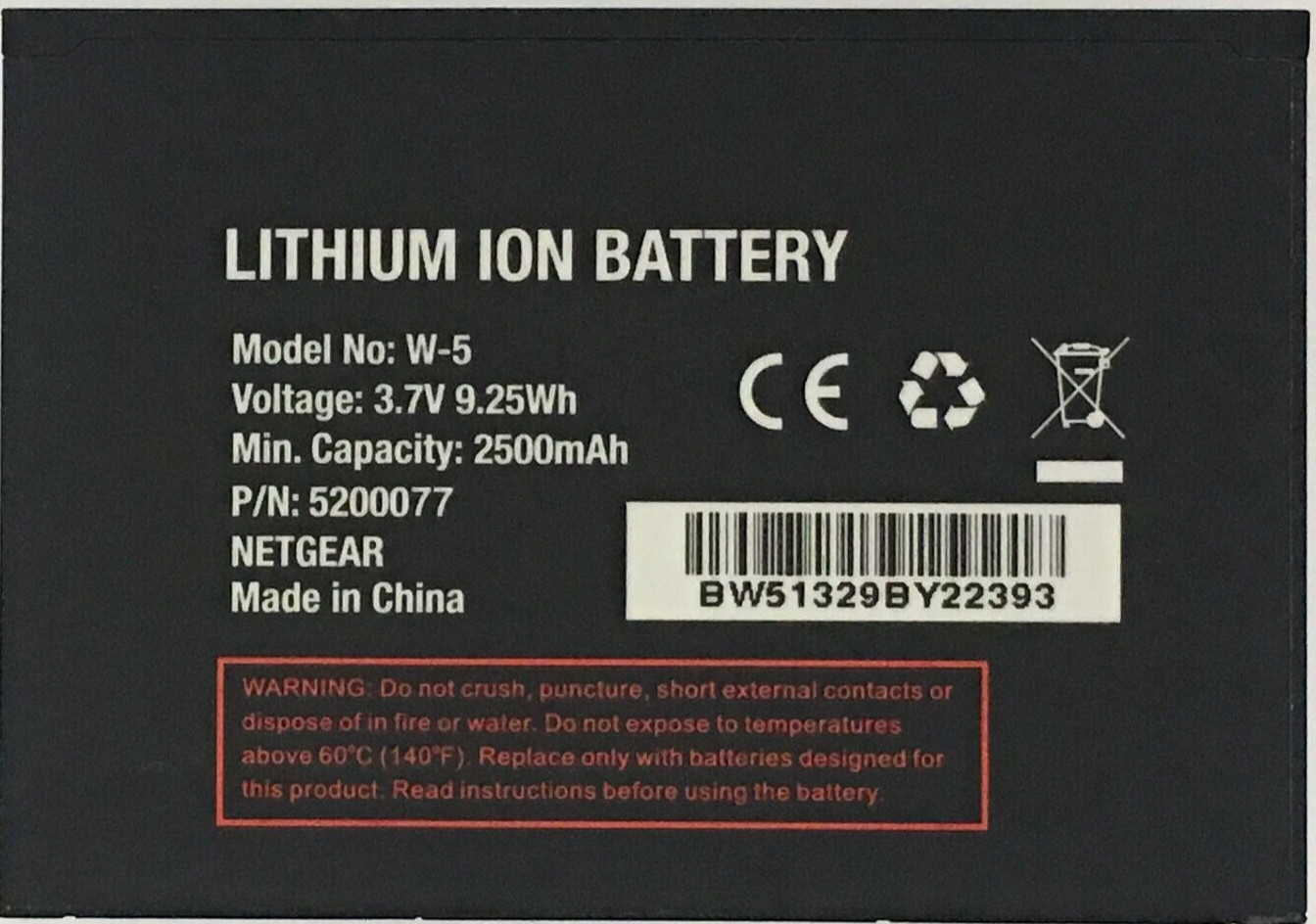 OEM Spec New Battery Netgear AirCard AT&T Unite-344B W-5 W5 2500mAh