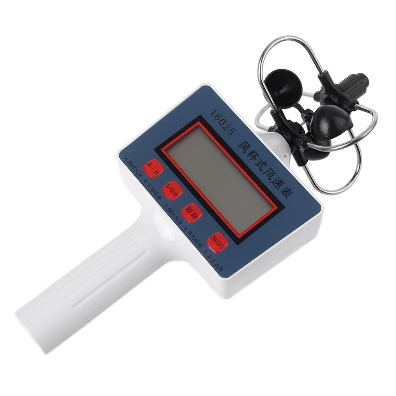 Wind Speed Meter Handheld Cup Style Anemometer High Sensitivity Windspeed Tester