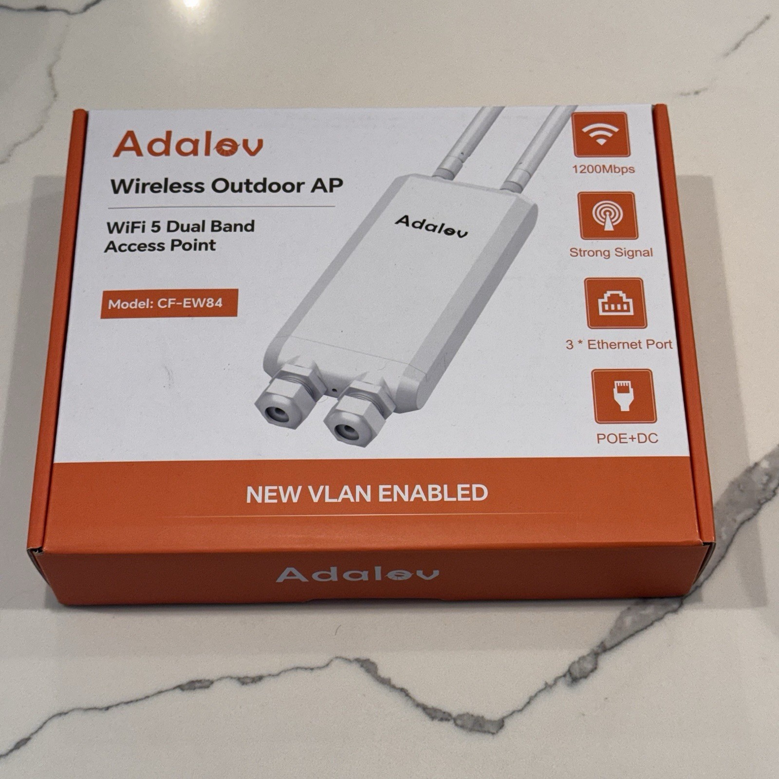 Adalov Wireless Outdoor AP WiFi 5 Dual Band Access Point Model: CF-EW84 New VLAN