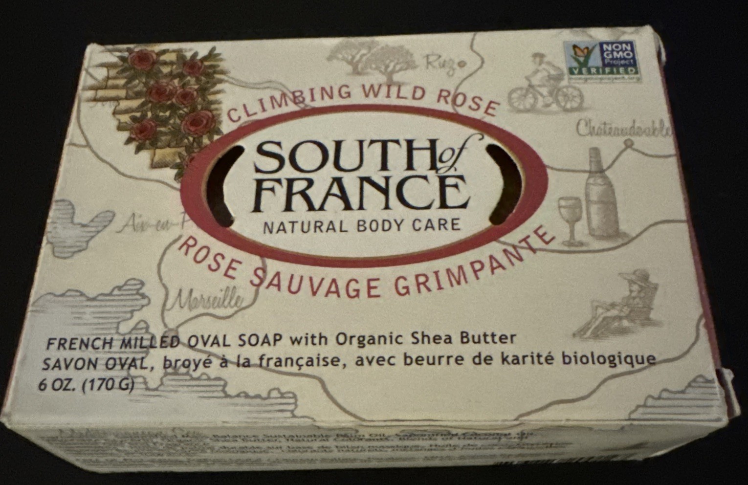 South Of France Climbing Wild Rose Bar Soap - 6 Oz