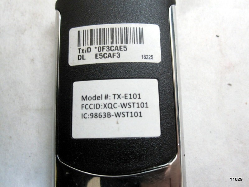 Ecolink TX-E101 4-Button Wireless Remote, Qolsys/GE & Interlogix Compatible