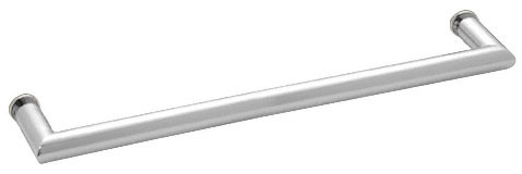 Polished Chrome 24" MT Series Round Tubing Mitered Corner Single-Sided Towel Bar