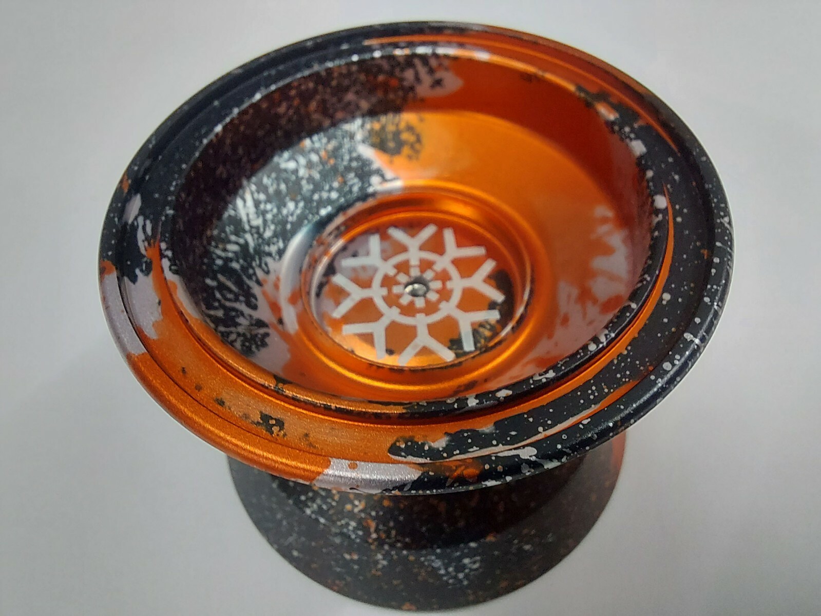 Acid Unresponsive Professional Magic Trick YoYo Anodized Metal Orange Splash