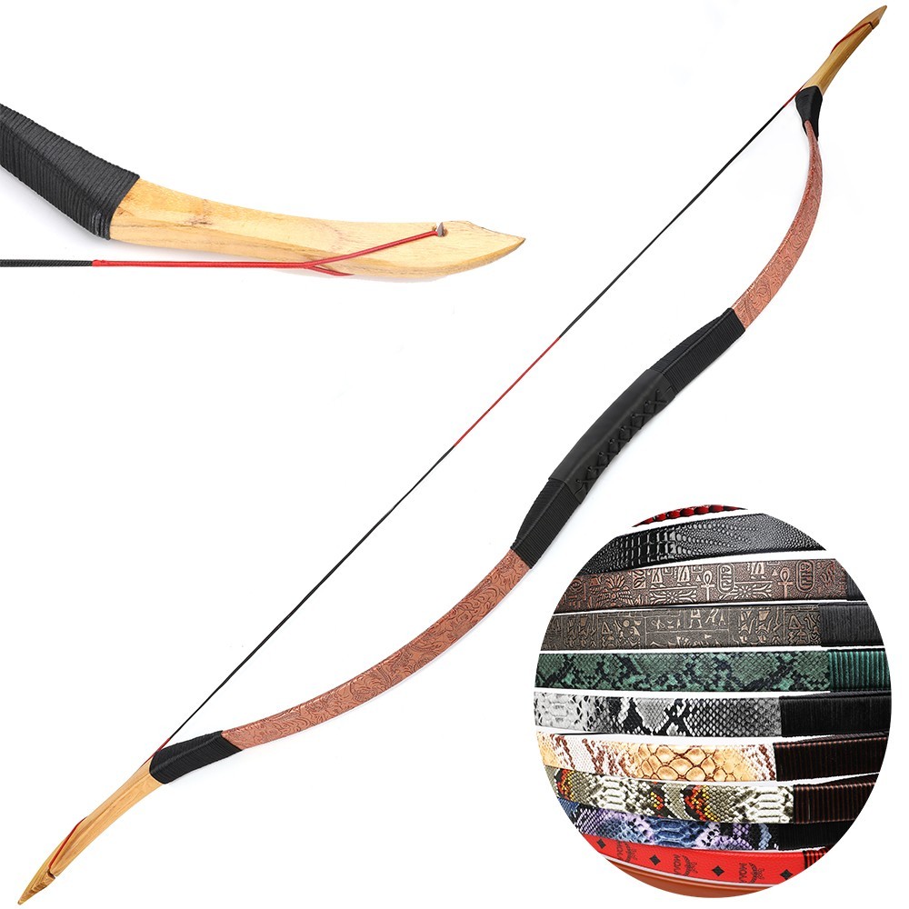 Traditional Wood Recurve Bow Handmade Horse Bow 12-50lbs Archery Hunting RH LH