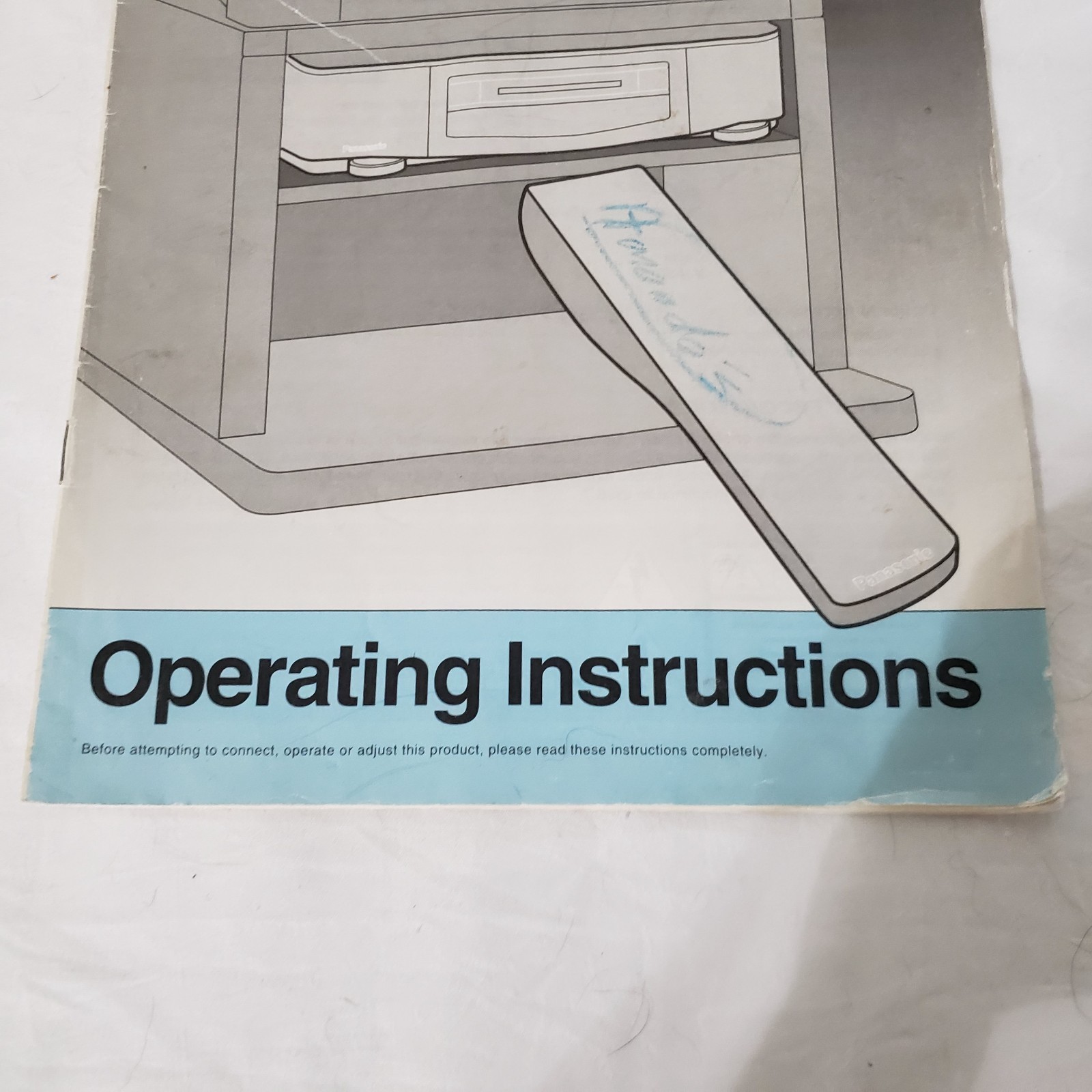 Panasonic Omnivision VHS PV-4308 Operating Instructions Manual Only