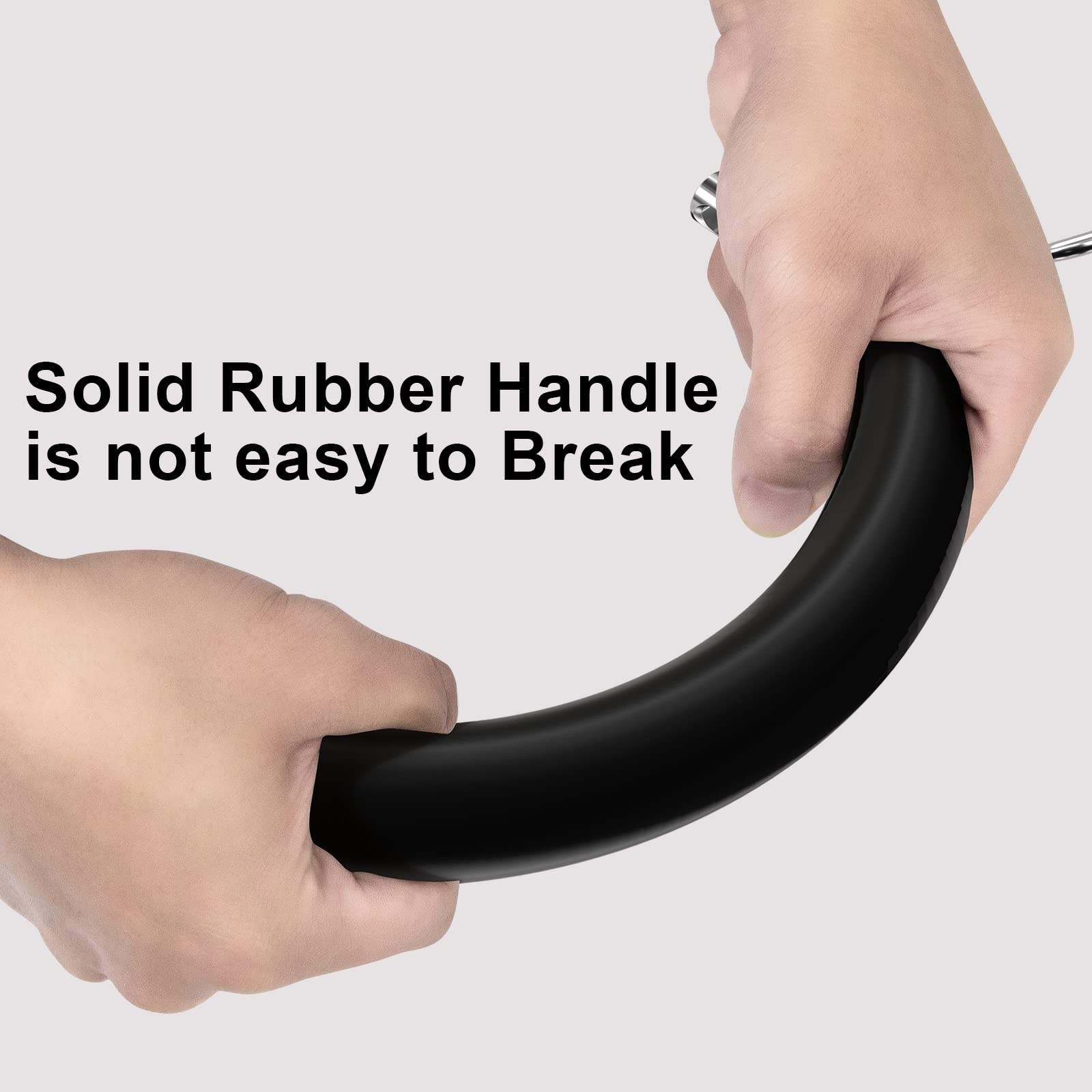zalani Nunchucks - Safe Solid Rubber Training Nunchucks/Nunchakus with Black