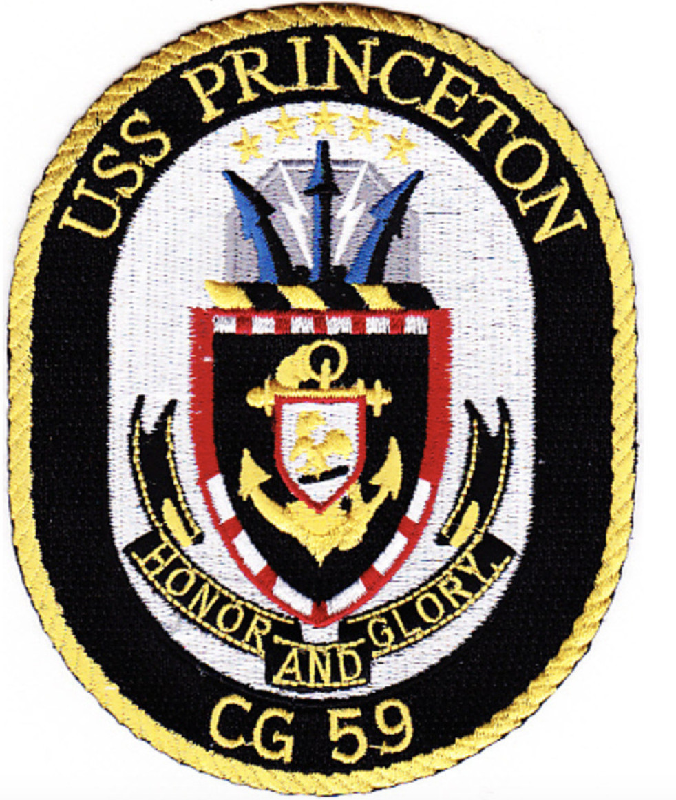 5" NAVY USS PRINCETON CG-59 EMBROIDERED PATCH
