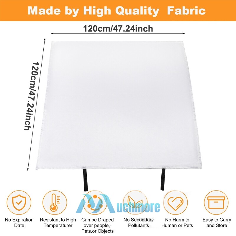 Large Prepared Emergency Fire Blanket Fireproof for Home Car Kitchen 47”x47” USA