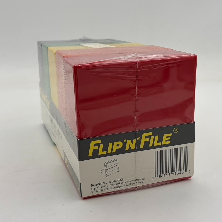 VTG Flip 'n' Fle 3.5 Diskettes Holder Case New 1980s Storage Retro Tech Gear