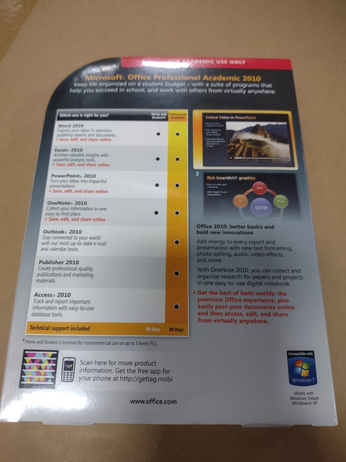 MS OFFICE PRO ACADEMIC 2010, T6D-00123